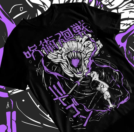 Here at Everythinganimee we have only the best anime merch! Free Global Shipping.
Unleash the power of the Jujutsu Kaisen with this amazing tee. Featuring a bold and intense design.