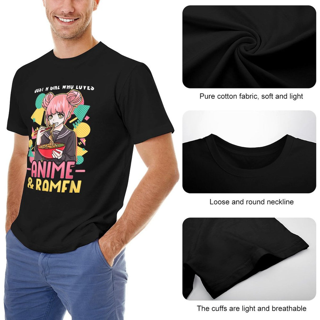 Otaku Delights: Anime & Ramen Love Tee