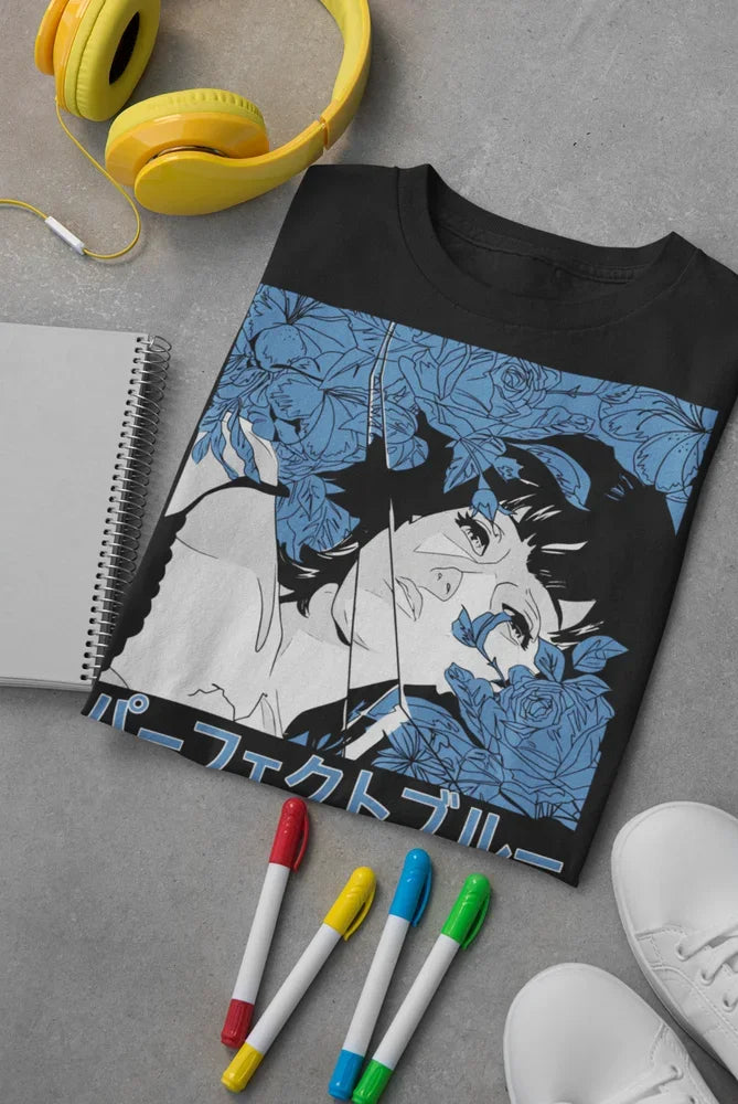 Here at Everythinganimee we have only the best anime merch! Free Global Shipping.
Unleash the power of the Perfect Blue with this kawaii Tee. Featuring a bold and intense design