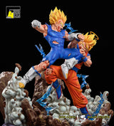 Super Two Goku vs Demonized Vegeta - 1/4 Global Limited Resin Figure