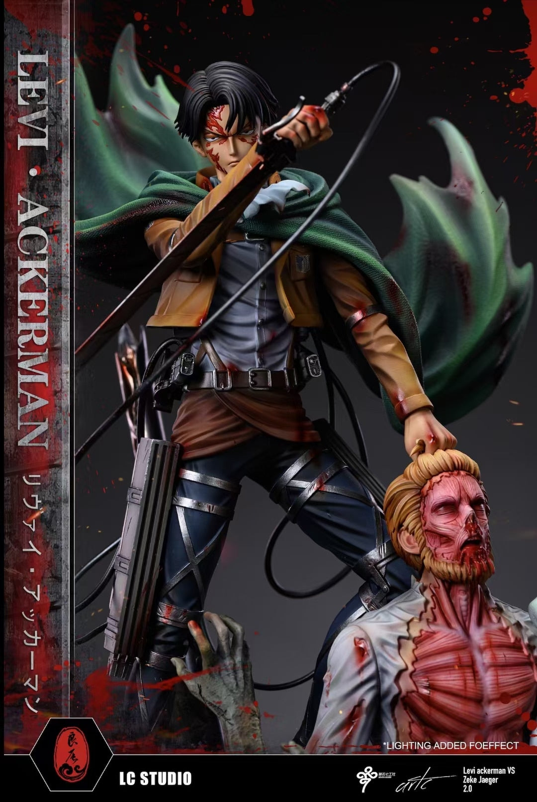 Attack On Titan Levi Ackerman Vs Zeke Jaeger Figure