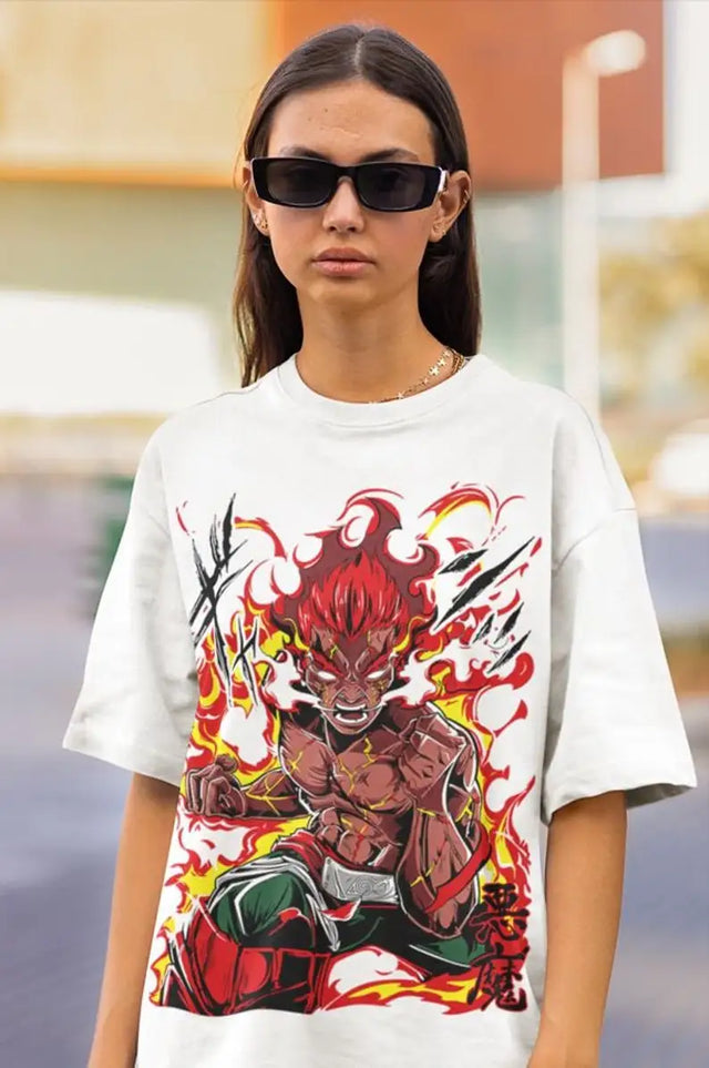 Here at Everythinganimee we only have the best shirts in the world! Unleash the fiery spirit of Might Guy with this explosive tee that captures his powerful aura and iconic fighting stance. The vibrant red and orange flames surround the legendary Leaf Village taijutsu master, 