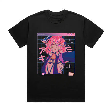 Here at Everythinganimee we have the best anime shirts in the world.
Embrace your playful side with this vibrant Akiwoo UwU shirt, featuring a stunning neon-themed design that stands out with its retro-futuristic vibe. 