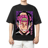 Here at Everythinganimee we have the best anime shirts in the world.
Step into the dark and twisted world of Jujutsu Kaisen with the Geto Cursed Power Tee, featuring the menacing and powerful Geto Suguru.