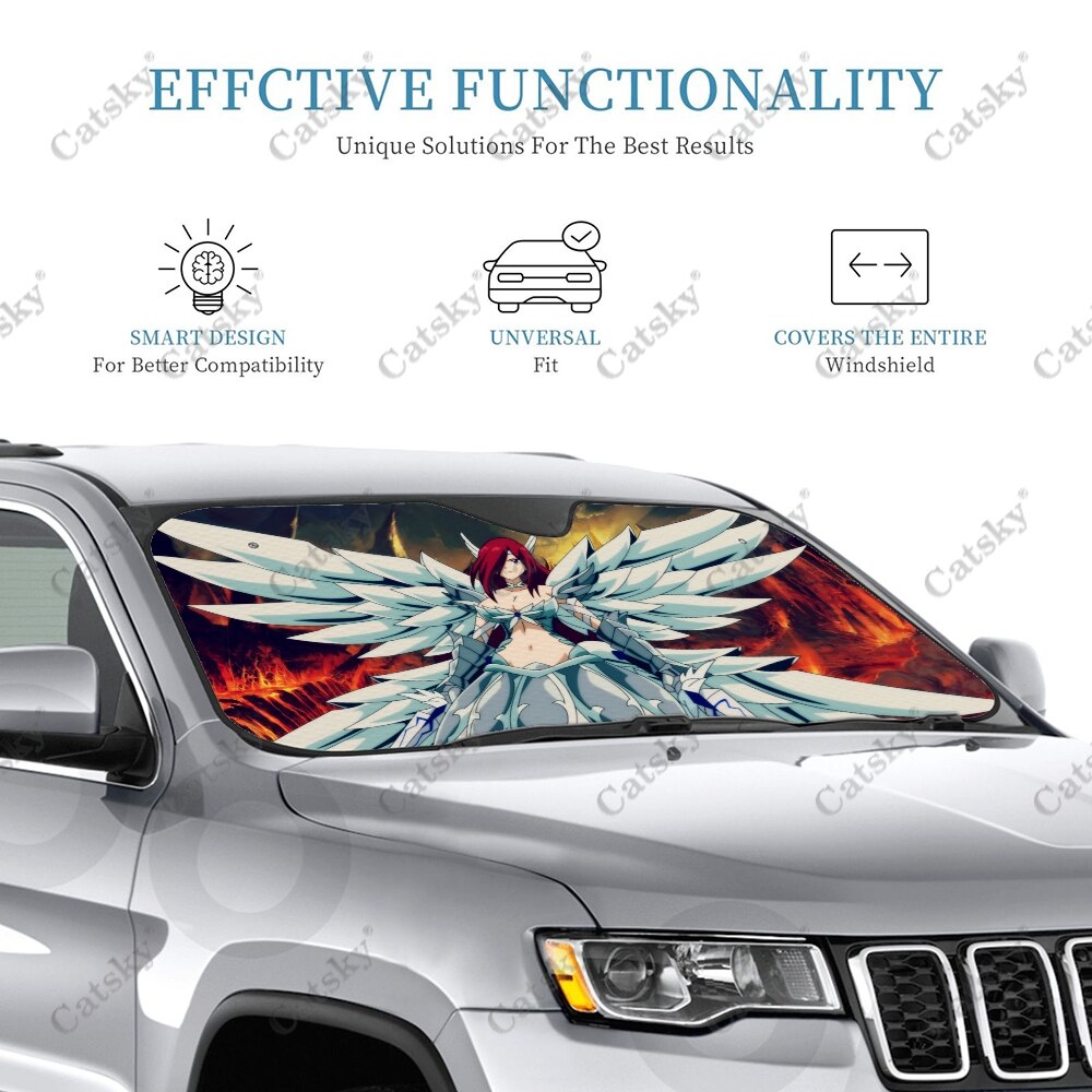 Erza Scarlet Fairy Tail Car Sun Visor