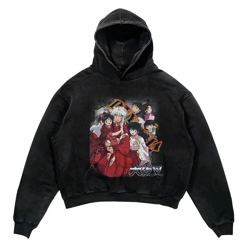 This hoodie is a wearable piece of art, showcasing your favorite characters. | If you are looking for more Inuyasha Merch, We have it all! | Check out all our Anime Merch now!