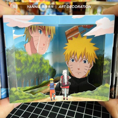 Anime peripheral handmade pop-up book Naruto DIY comic book, Uzumaki Naruto, Jiraiya's death, Pain chapter, 14 memory scenes, everythinganimee