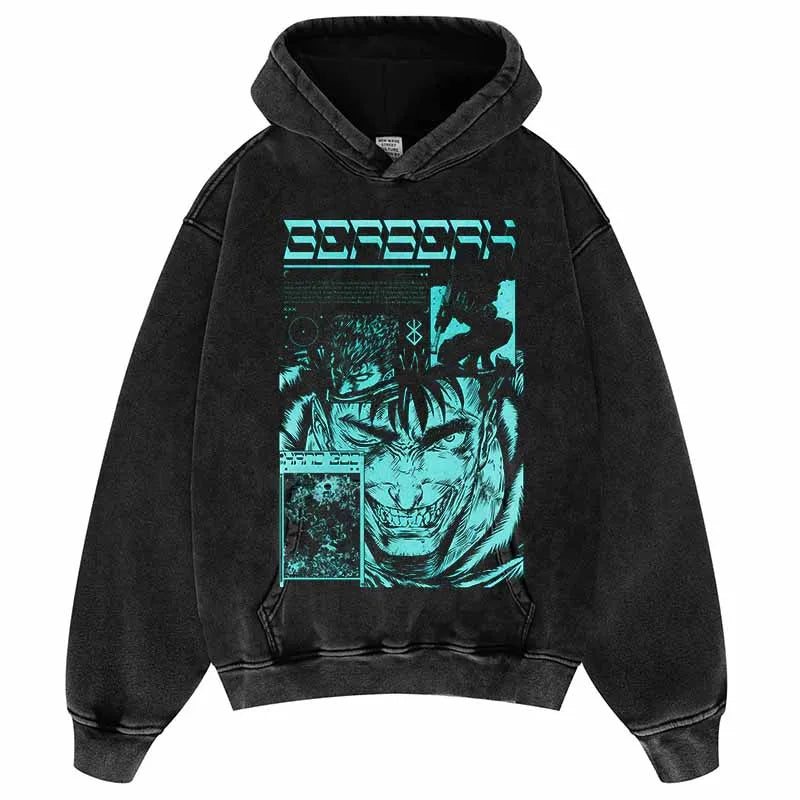 Berserk Hoodie - Graphic Hooded Sweatshirts Streetwear Style