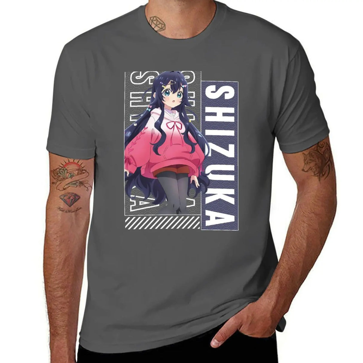 Here at Everythinganimee we only have the best shirts in the world! Unleash your inner cuteness with the Shizuka Tee, featuring an iconic, vibrant design from The 100 Girlfriends that anime fans will instantly recognize. 