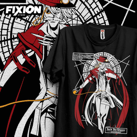 Here at Everythinganimee we have the best anime shirts in the world.
Embrace the mystery and thrill of the infamous Jack the Ripper with this stylish tee from Record of Ragnarok. Featuring a captivating illustration of Jack in his dashing red attire.