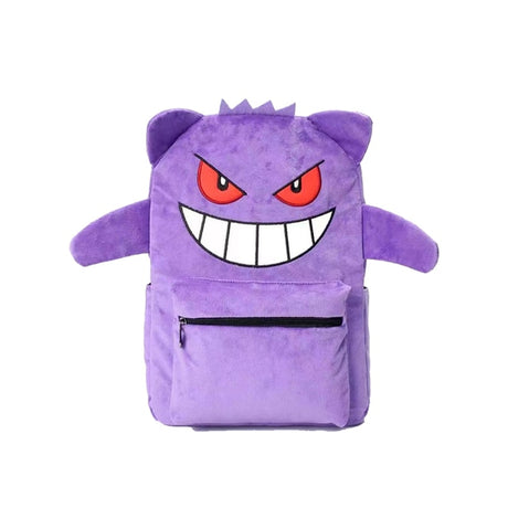 Pokemon Gengar Backpack Men Women Mobile Coin Purse Children Toy Plush doll Christmas Birthday Present Phone Key Storage Bag, everythinganimee