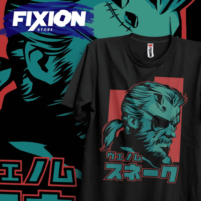 Here at Everythinganimee we have the best anime shirts in the world.
Step into the legendary world of Metal Gear with this bold Venom Snake tribute tee. Featuring a striking illustration of Venom Snake, this shirt captures the gritty and rebellious spirit of the iconic character. 