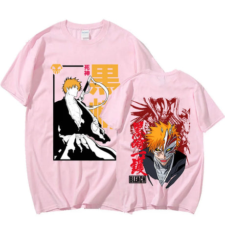 Immerse yourself in the world of Bleach with this sleek and trendy T-shirt. If you are looking for more Bleach Merch, We have it all!| Check out all our Anime Merch now.