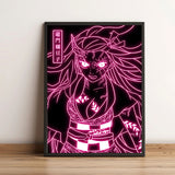 Neon Style Demon Slayer Posters