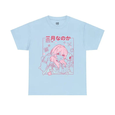 Immerse yourself in this striking March 7th Tee, perfect for anime fans Looking for more Honkai Star Rail merch? Explore our full collection of anime merch now!