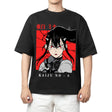 Here at Everythinganimee we only have the best shirts in the world! Unleash the intensity of Kaiju No. 8 with this striking Mina Ashiro tee, featuring her fierce determination and warrior spirit. The bold red and black design captures the action-packed energy of the series, making this shirt an essential addition for any fan of Kaiju battles.