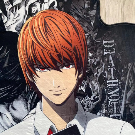 Make a statement right at your doorstep with the Death Note Light Yagami Doormat. If you are looking for more Death Note Merch, We have it all! | Check out all our Anime Merch now!