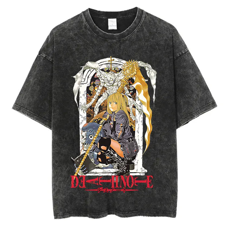 This vintage tees features various iconic characters and scenes from Death Note, perfect for fans. If you are looking for more  Death Note Merch, We have it all! | Check out all our Anime Merch now!