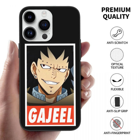 Luxury Fairy Tail Gajeel Phone Case For iPhone 14 13 Pro Max Plus Mini Soft TPU Phone Cover Everythinganimee, anime merch, anime gear, anime, anime stuff, buy anime, Manga Otaku Cosplay Japan Animation Shonen Shoujo Seinen Shojo Mecha Fandom Subtitle Dubbed Fanart MyAnimeList MangaStream Studio Ghibli