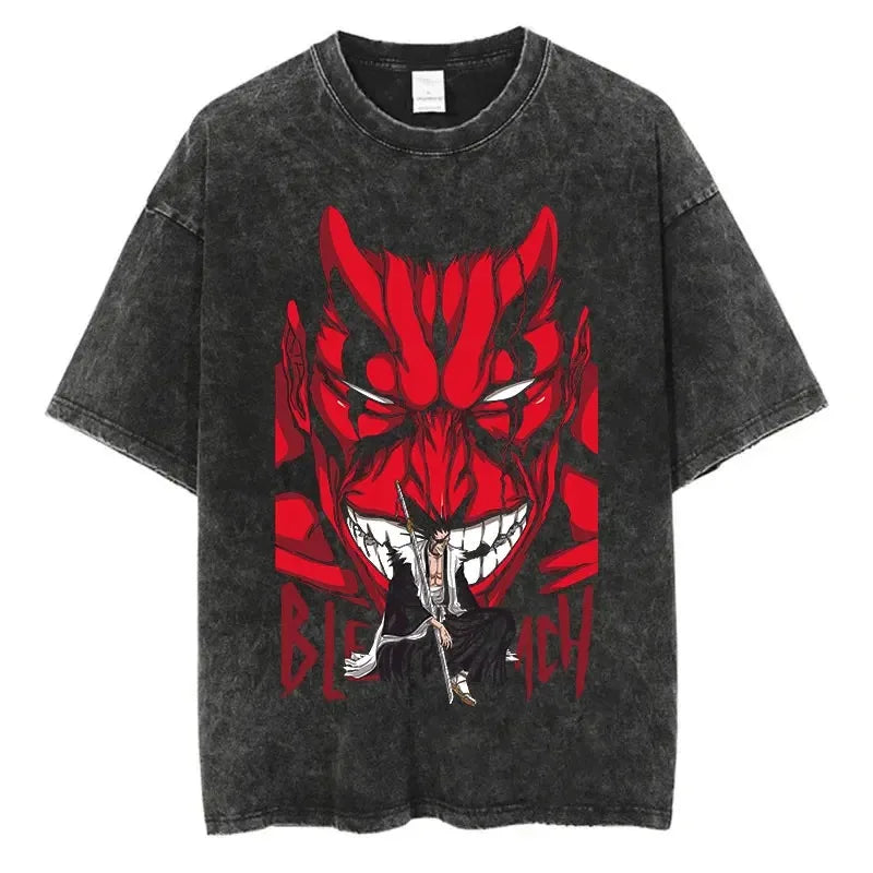 Immerse yourself in this striking Bleach Tee, perfect for anime fans. Looking for more Bleach merch? Explore our full collection of anime merch now!