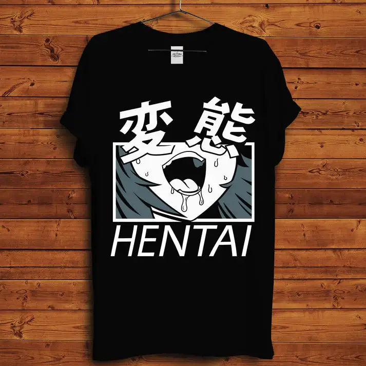 Here at Everythinganimee we have the best anime shirts in the world.
Bold, daring, and definitely an eye-catcher, this Hentai-inspired tee is perfect for those who want to make a bold statement. Featuring an intense expression and eye-popping design, this shirt brings your love for Hentai culture front and center. 