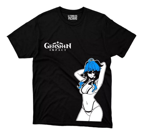 Immerse yourself in this striking Ganyu Tee, perfect for anime fans Looking for more Genshin Imapct merch? Explore our full collection of anime merch now!