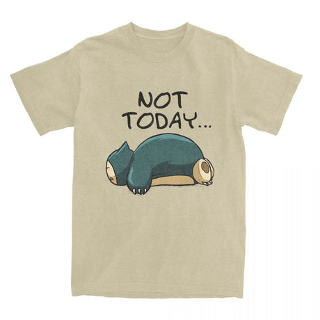 Show off your love for Snorlax with our Pokémon Snorlax "Not Today" Comfort Tee  | Here at Everythinganimee we have the worlds best anime merch | Free Global Shipping