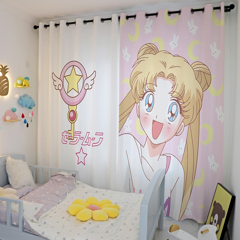 Sailor Moon Window Curtains