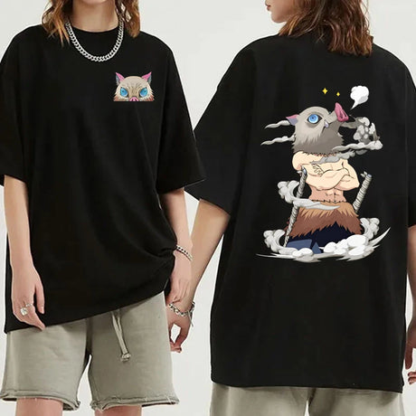 This tees captures the magic of Inosuke. If you're looking for more Demon Slayer merch, we have it all! Check out our anime merch now—free shipping!