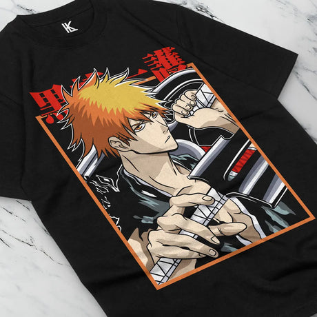 This tee captures the magic of Ichigo Kurosaki. If you're looking for more Bleach merch, we have it all! Check out our anime merch now—free shipping!