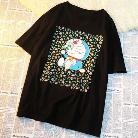 This t-shirt celebrates the beloved Doraemon, ideal for both spring & summer. | If you are looking for more Doraemon Merch, We have it all! | Check out all our Anime Merch now!