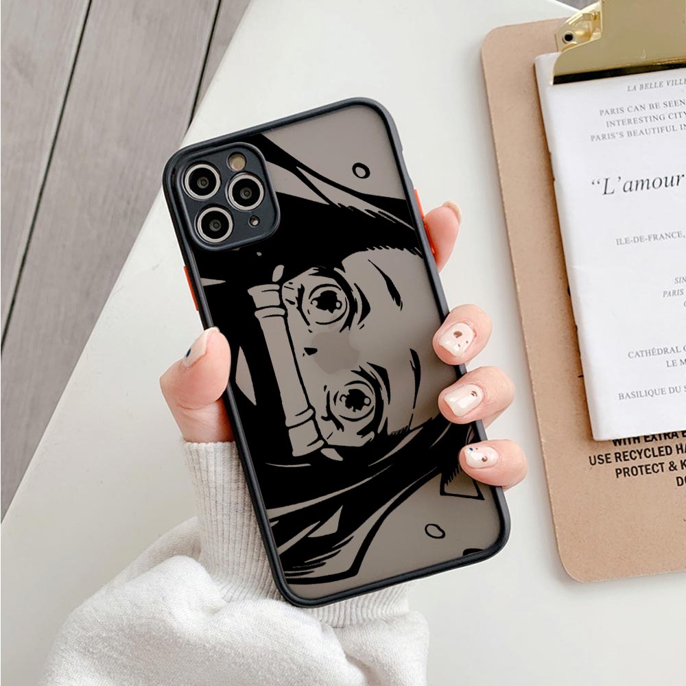 Demon Slayer Kimetsu No Yaiba Anime Matte Coque Case For iPhone 14 13 12 11 Pro Max SE Mini XS X 7 8 Plus Shockproof Clear Cover, everythinganimee