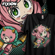 Here at Everythinganimee we have the best anime shirts in the world.
Step into the charming world of Spy X Family with this adorable tee featuring Anya in her playful and curious form. Perfect for fans who love her mischievous yet lovable personality.