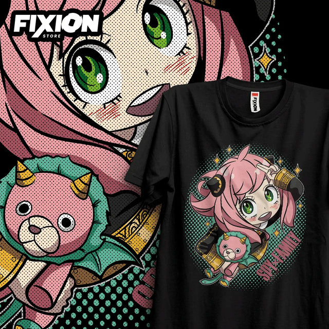 Here at Everythinganimee we have the best anime shirts in the world.
Step into the charming world of Spy X Family with this adorable tee featuring Anya in her playful and curious form. Perfect for fans who love her mischievous yet lovable personality.