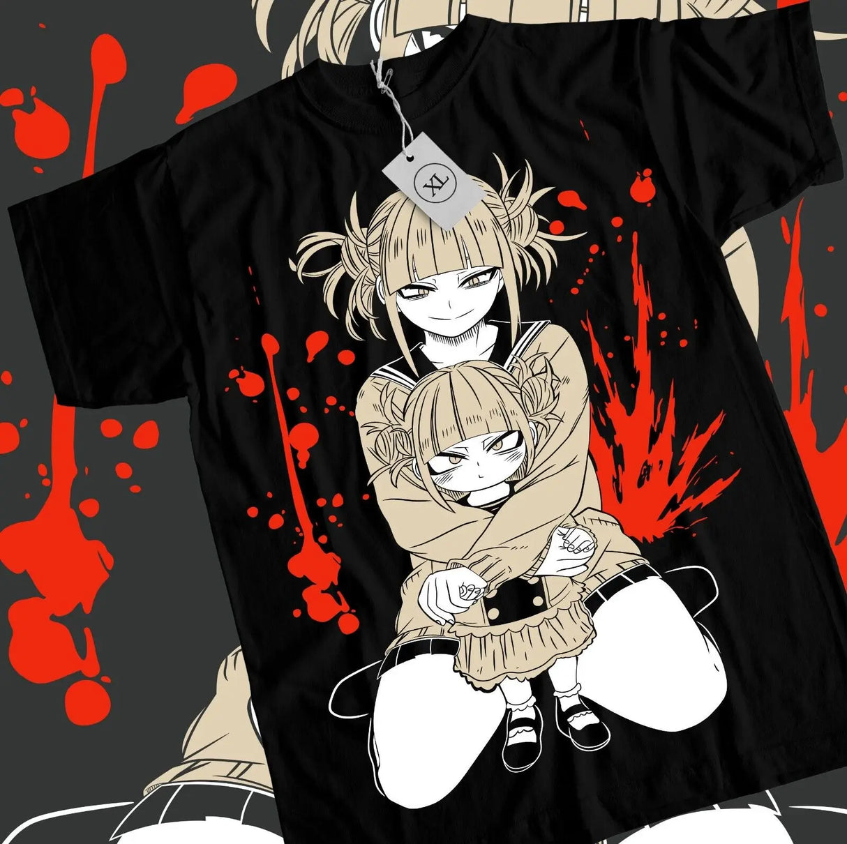 Here at Everythinganimee we have only the best anime merch! Free Global Shipping.
Embrace the dark charm of Himiko Toga with this Boku no My Hero Academia T-Shirt. Featuring a striking design of the fan-favorite waifu, this tee captures Toga’s sinister yet endearing personality in bold, contrasting colors. 