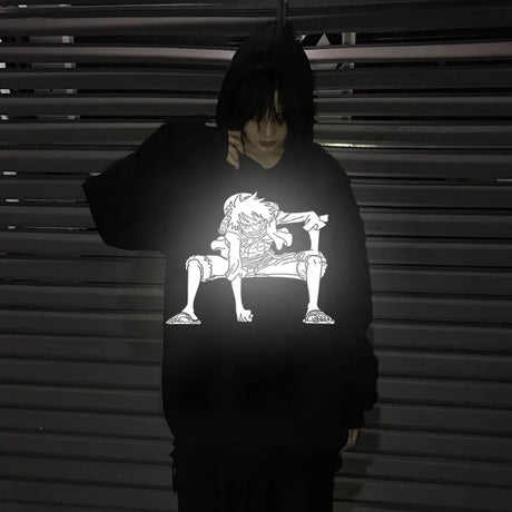 Stand out with our awesome new One Piece Nightglow Rogue Hoodie  | Here at Everythinganimee we have the worlds best anime merch | Free Global Shipping