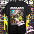 Here at Everythinganimee we have the best anime shirts in the world.
Step into the stylish chaos of Zenless Zone Zero with this vibrant Nicole tee! Featuring Nicole's dynamic character art, this shirt pops with bright neon colors and edgy designs, perfect for any fan looking to stand out. 