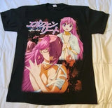 Here at Everythinganimee we only have the best shirts in the world! Step into the world of Elfen Lied with this stunning Lucy Fierce Tee, featuring the duality of the character’s gentle and deadly nature. This shirt captures the raw essence of Lucy, from her iconic pink hair to the dramatic contrast of her personalities. 