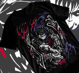 Here at Everythinganimee we have only the best anime merch! Free Global Shipping.
Unleash the dark power of the Black Swordsman with this epic Berserk Guts Berserker Armor T-Shirt. Featuring Guts in his iconic Berserker Armor,