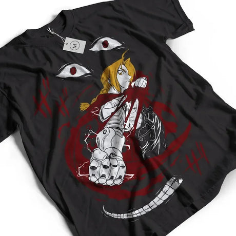 This tee showcase your admiration for Edward Elric with this striking tee. If you are looking for more Fullmetal Alchemist Merch, We have it all! | Check out all our Anime Merch now!