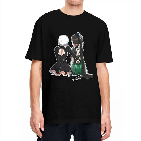 Here at Everythinganimee we only have the best shirts in the world! Unleash your inner cuteness with the Stellar Blade Tee, featuring an iconic, vibrant design  from Stellar Blade that anime fans will instantly recognize. 