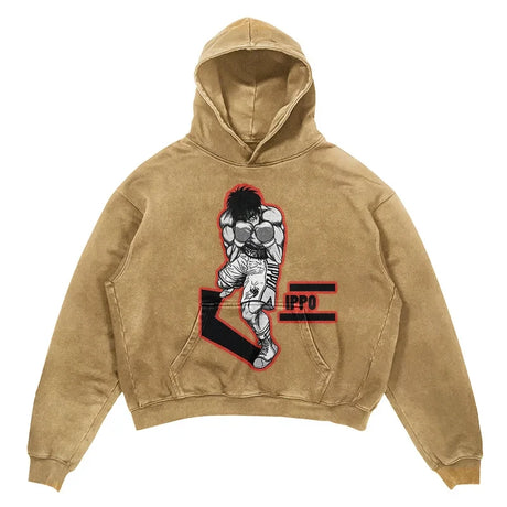 Sport this hoodie's striking graphics that pay tribute to 'Hajime no Ippo's' resilient essence. If you are looking for more Hajime no Ippo Merch, We have it all! | Check out all our Anime Merch now!