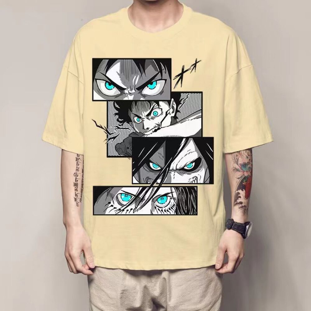 Eren Jaeger Attack on Titan Manga Graphic T-Shirt