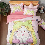 Sailor Moon Bed Sheets Quilt Set