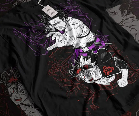 Here at Everythinganimee we have the best anime shirts in the world. 
Unleash the power of Asta with the Demon Slayer Tee, featuring the determined anti-magic user from Black Clover.