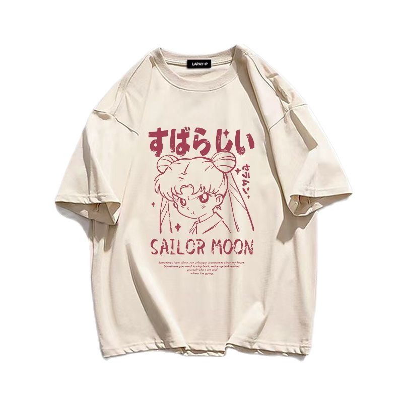 Lunar Elegance Sailor Moon Kawaii Tee