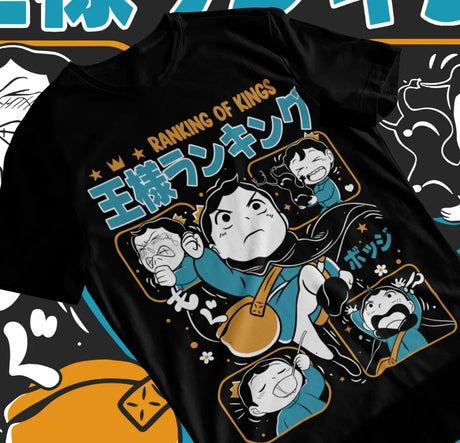 Celebrate the heartwarming and inspiring journey of Bojji with this vibrant tee. If you are looking for more Ranking Of Kings Merch, We have it all! | Check out all our Anime Merch now!