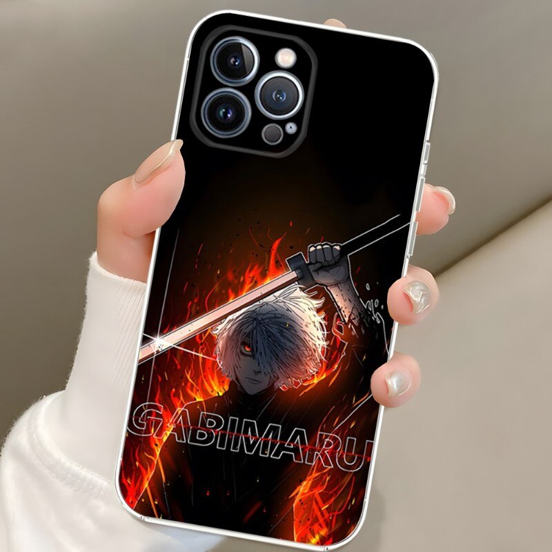 Hell’s Paradise Jigokuraku Phone Case Transparent For Iphone 14 Pro Max 11 12 13 Mini 6 6s 7 8 Plus X XR XS SE2020 Cover, everythinganimee