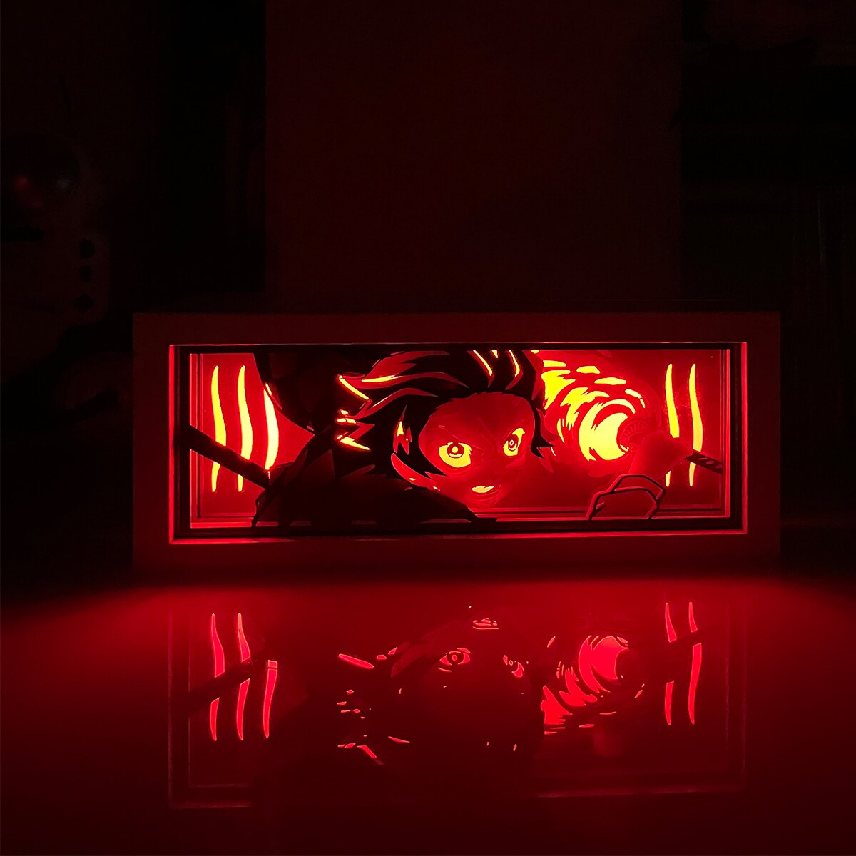 Light Box Anime Paper Cut Night Light Led 3D Shadow Lamp Carving For Decoration Gift, everythinganimee