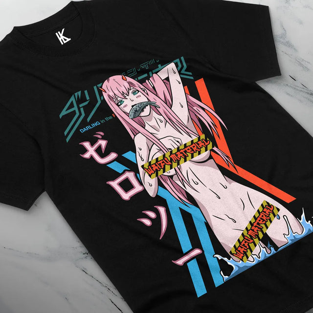 Here at Everythinganimee we only have the best shirts in the world! Unleash your inner cuteness with the Zero Two Tee, featuring an iconic, vibrant design from Darling in the Franxx that anime fans will instantly recognize. 